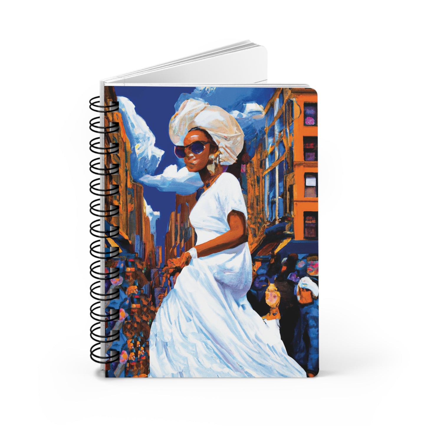 Flossy Floss Spiral Bound Notebooks and Journals with 2023-2024 Year-at-a-Glance Calendar