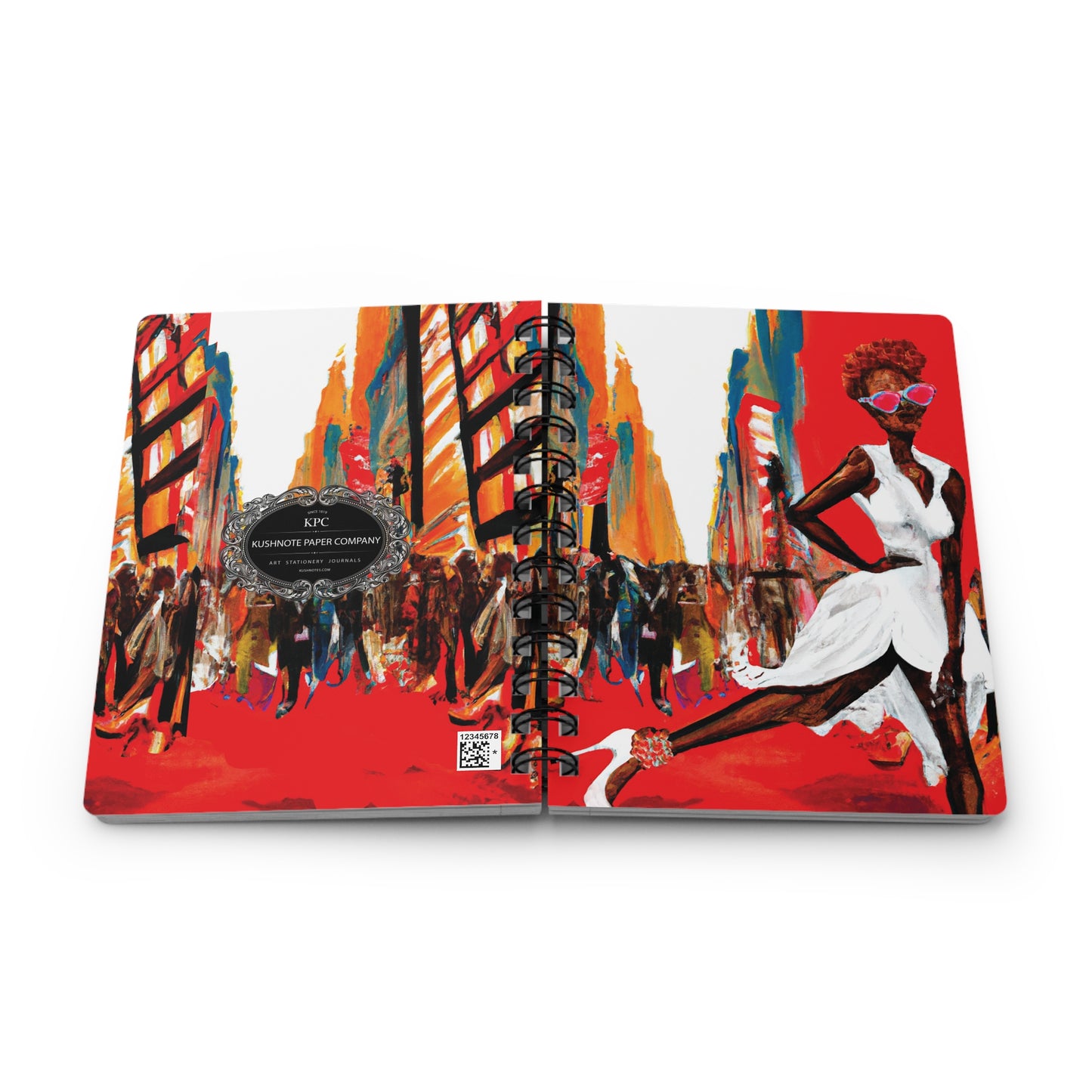 Flossy Karole Spiral Bound Notebooks and Journals with 2023-2024 Year-at-a-Glance Calendar