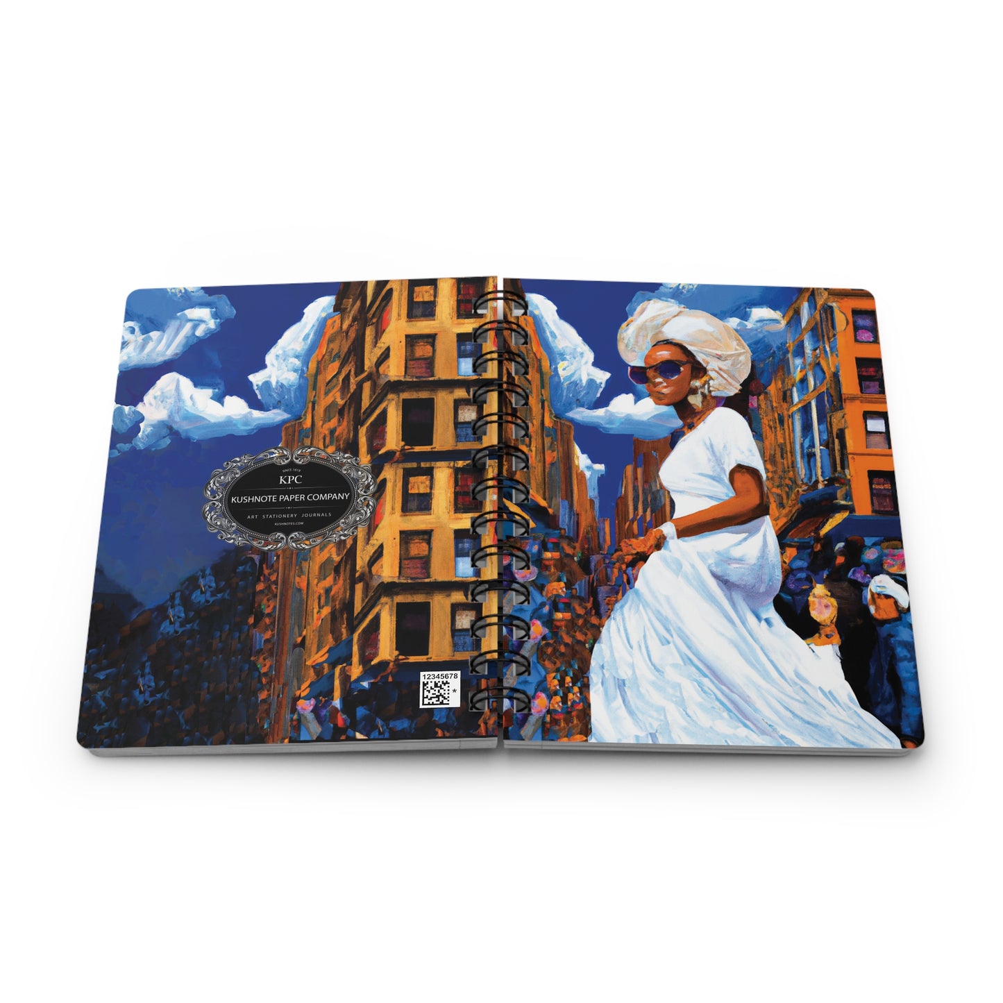 Flossy Floss Spiral Bound Notebooks and Journals with 2023-2024 Year-at-a-Glance Calendar