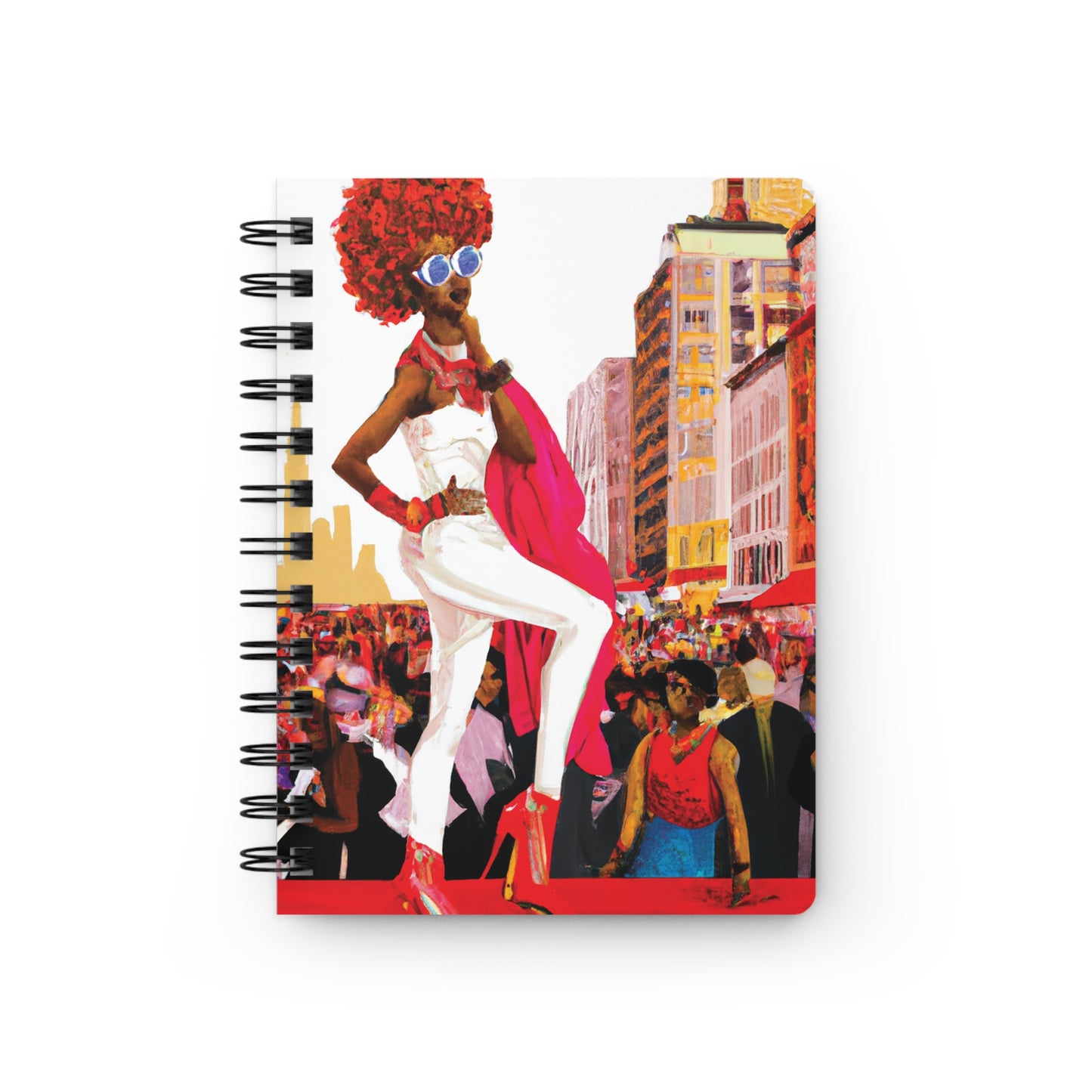 Flossy Pepper Spiral Bound Notebooks and Journals with 2023-2024 Year-at-a-Glance Calendar