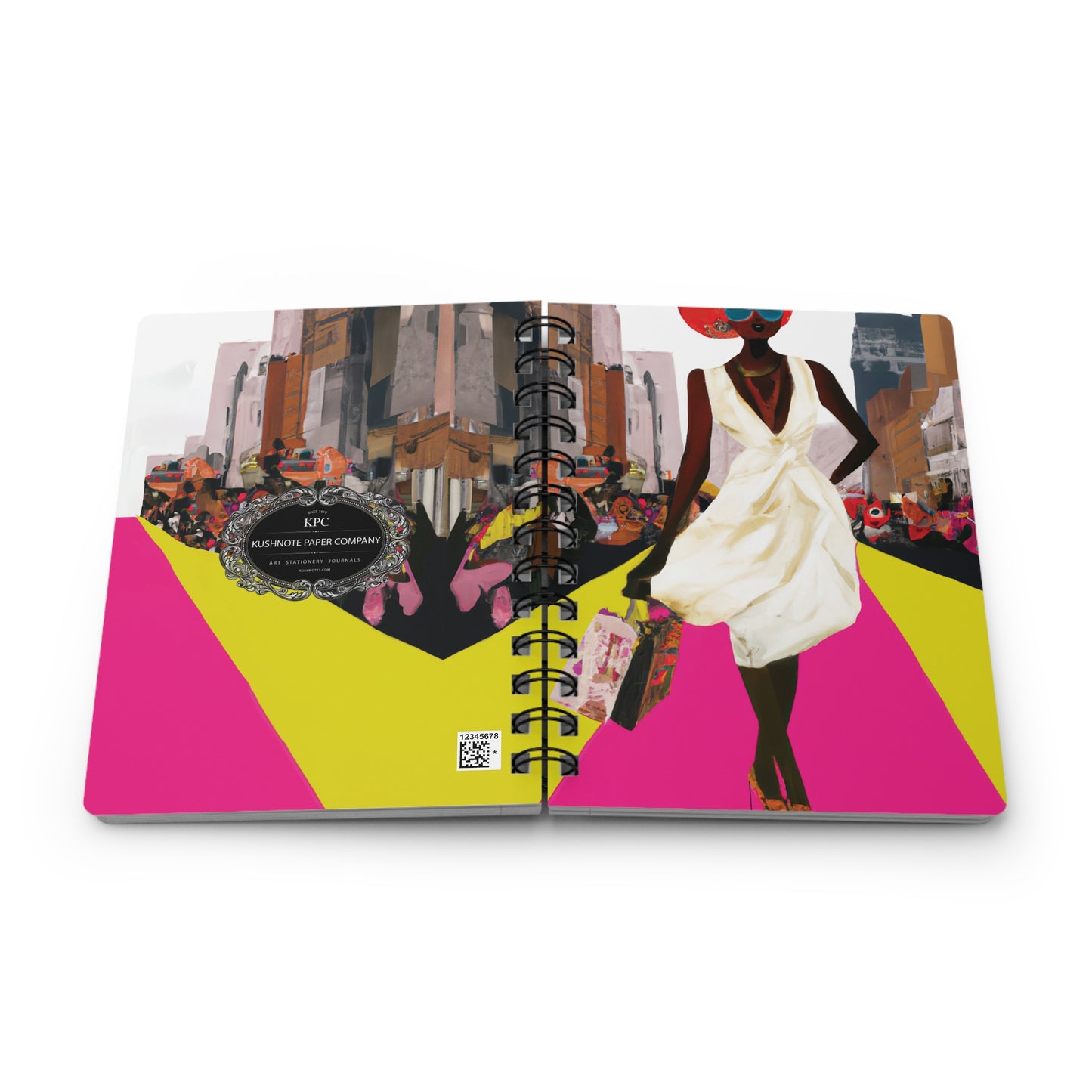 Flossy Couture Spiral Bound Notebooks and Journals with 2023-2024 Year-at-a-Glance Calendar