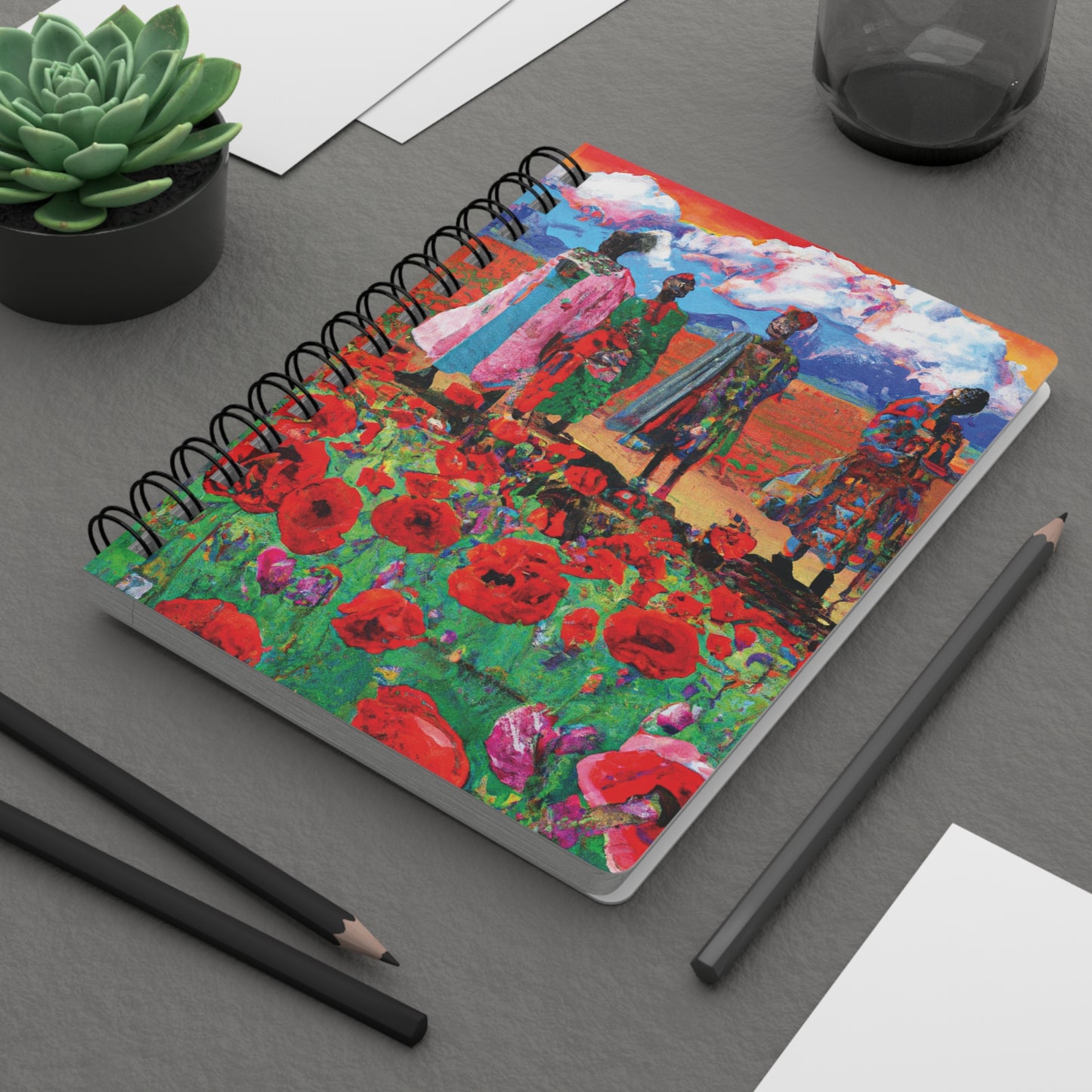 Yesmad Spiral Bound Notebooks and Journals with 2023-2024 Year-at-a-Glance Calendar