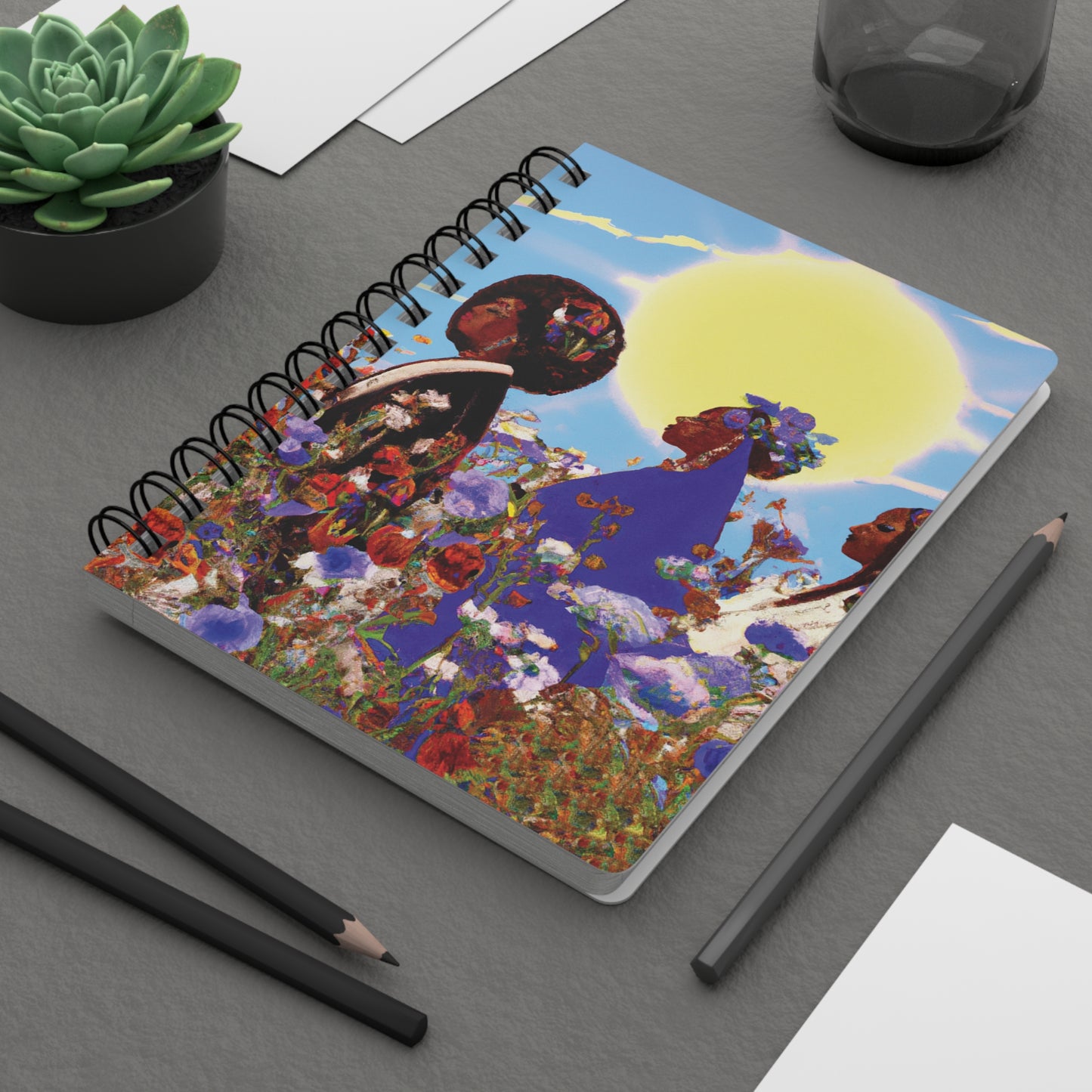 Beautiful Ones Spiral Bound Notebooks and Journals with 2023-2024 Year-at-a-Glance Calendar