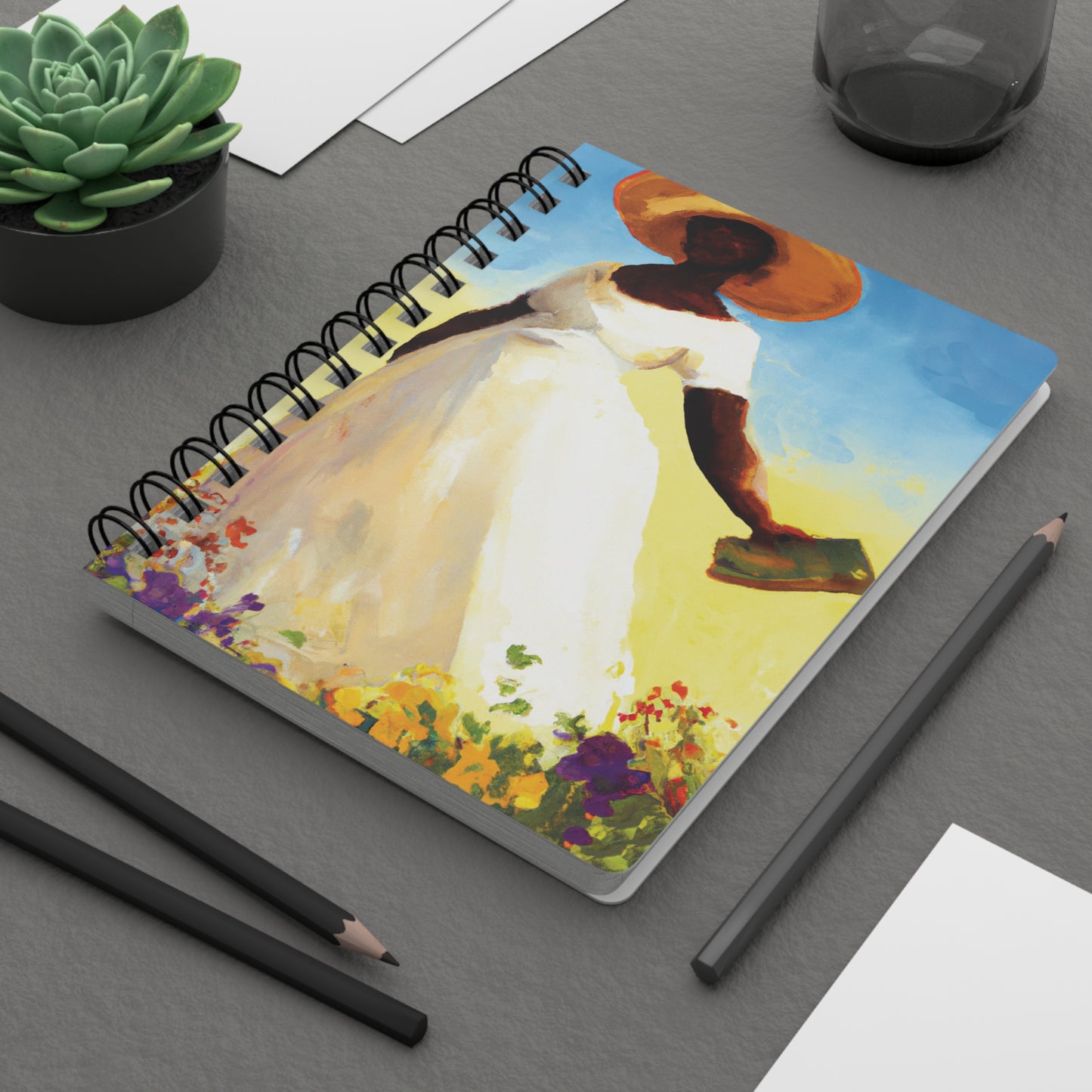 The Word Spiral Bound Journal & Notebooks with 2023 -2024 Year-at-a-glance calendar