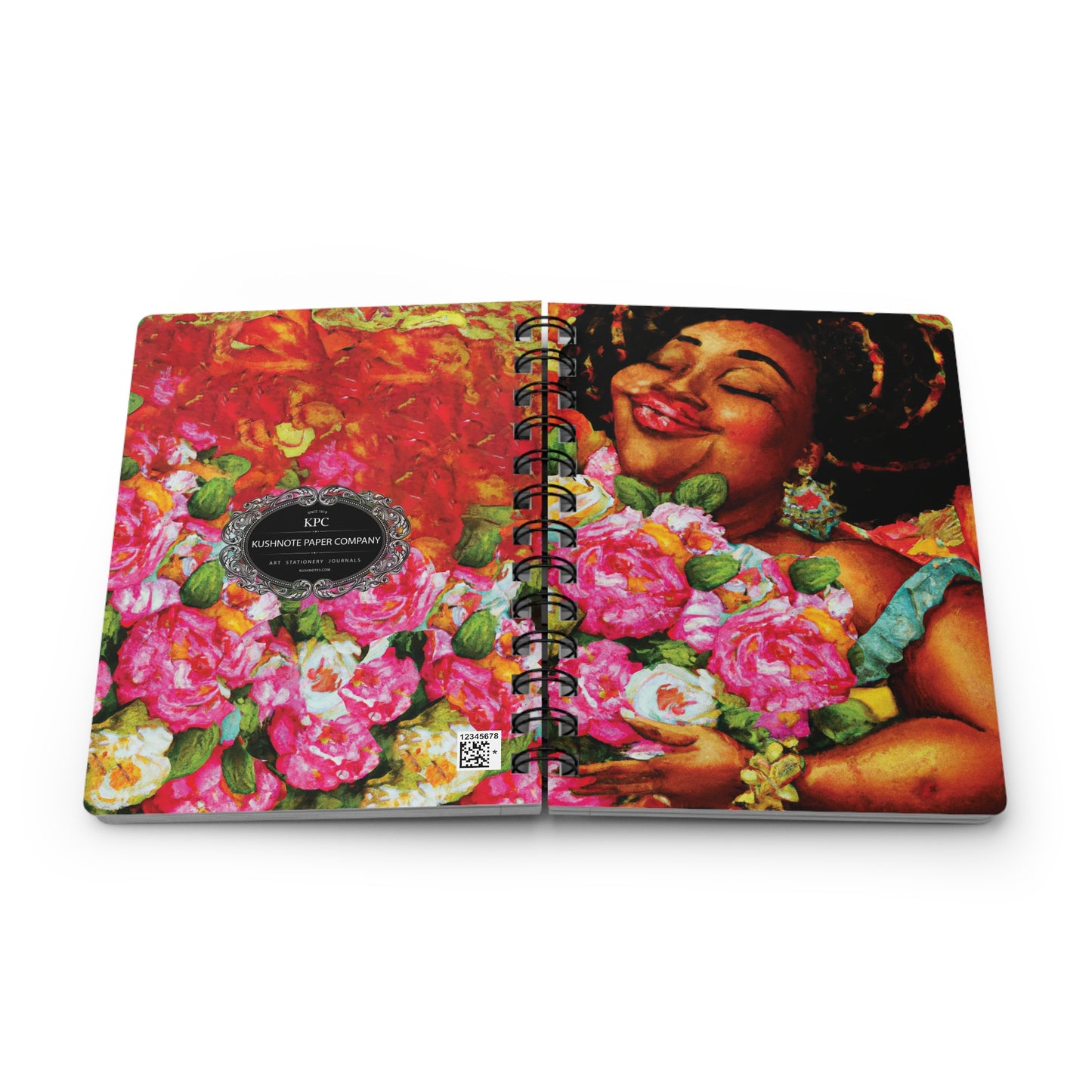Lovey Spiral Bound Notebooks and Journals with 2023-2024 Year-at-a-Glance Calendar