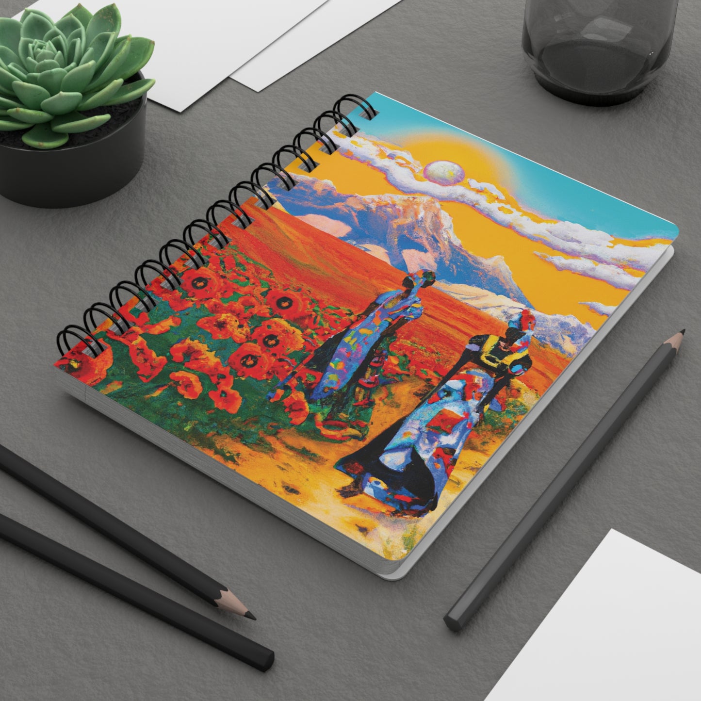 Naturally Devine Spiral Bound Notebooks and Journals with 2023-2024 Year-at-a-Glance Calendar