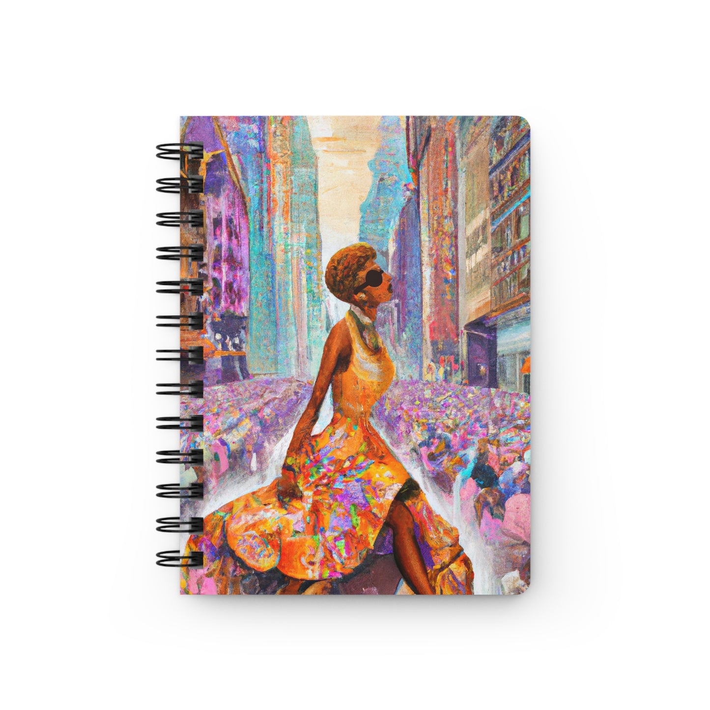 Flossy and Classy Spiral Bound Notebooks and Journals with 2023-2024 Year-at-a-Glance Calendar