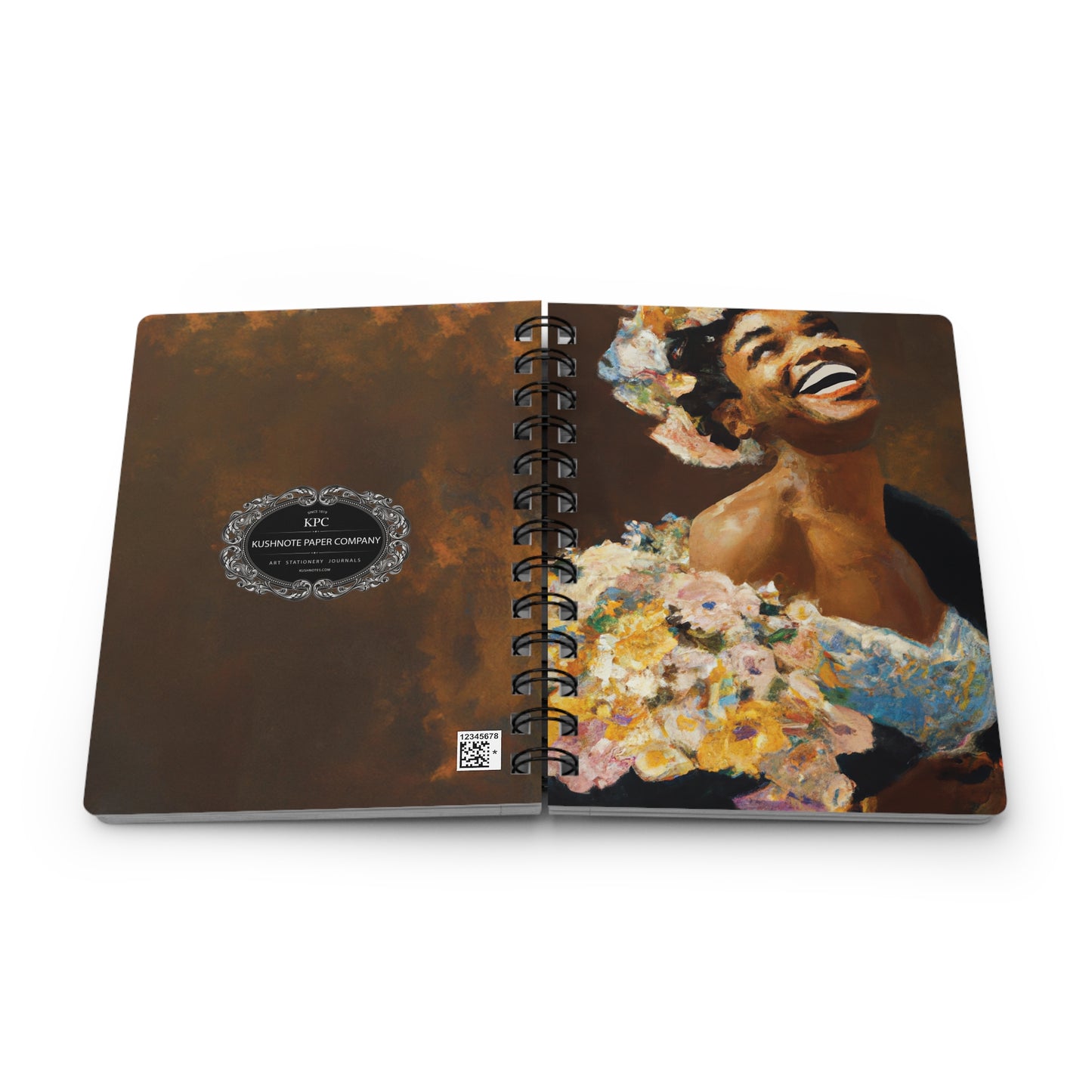 Lovely Flower Spiral Bound Notebooks and Journals with 2023-2024 Year-at-a-Glance Calendar