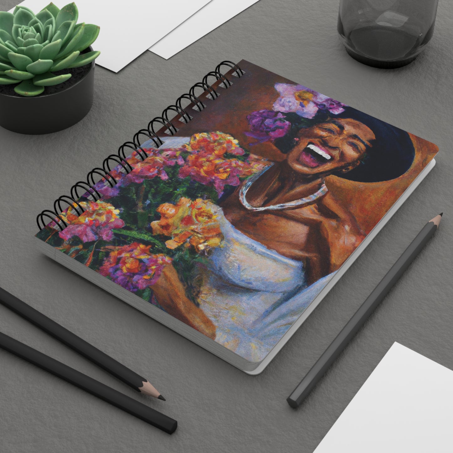 Pearls and Lace Spiral Bound Notebooks and Journals with 2023-2024 Year-at-a-Glance Calendar