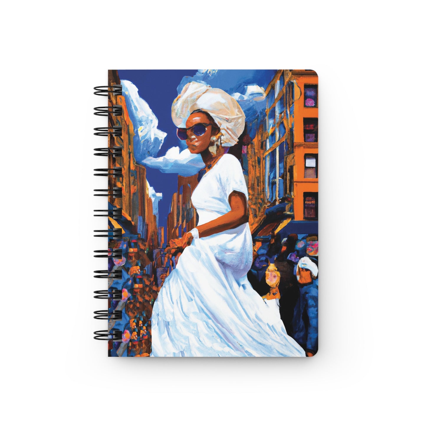 Flossy Floss Spiral Bound Notebooks and Journals with 2023-2024 Year-at-a-Glance Calendar