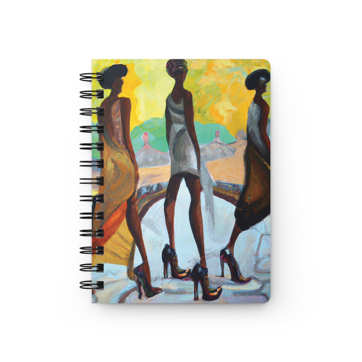 Silk Spiral Bound Notebooks and Journals with 2023-2024 Year-at-a-Glance Calendar