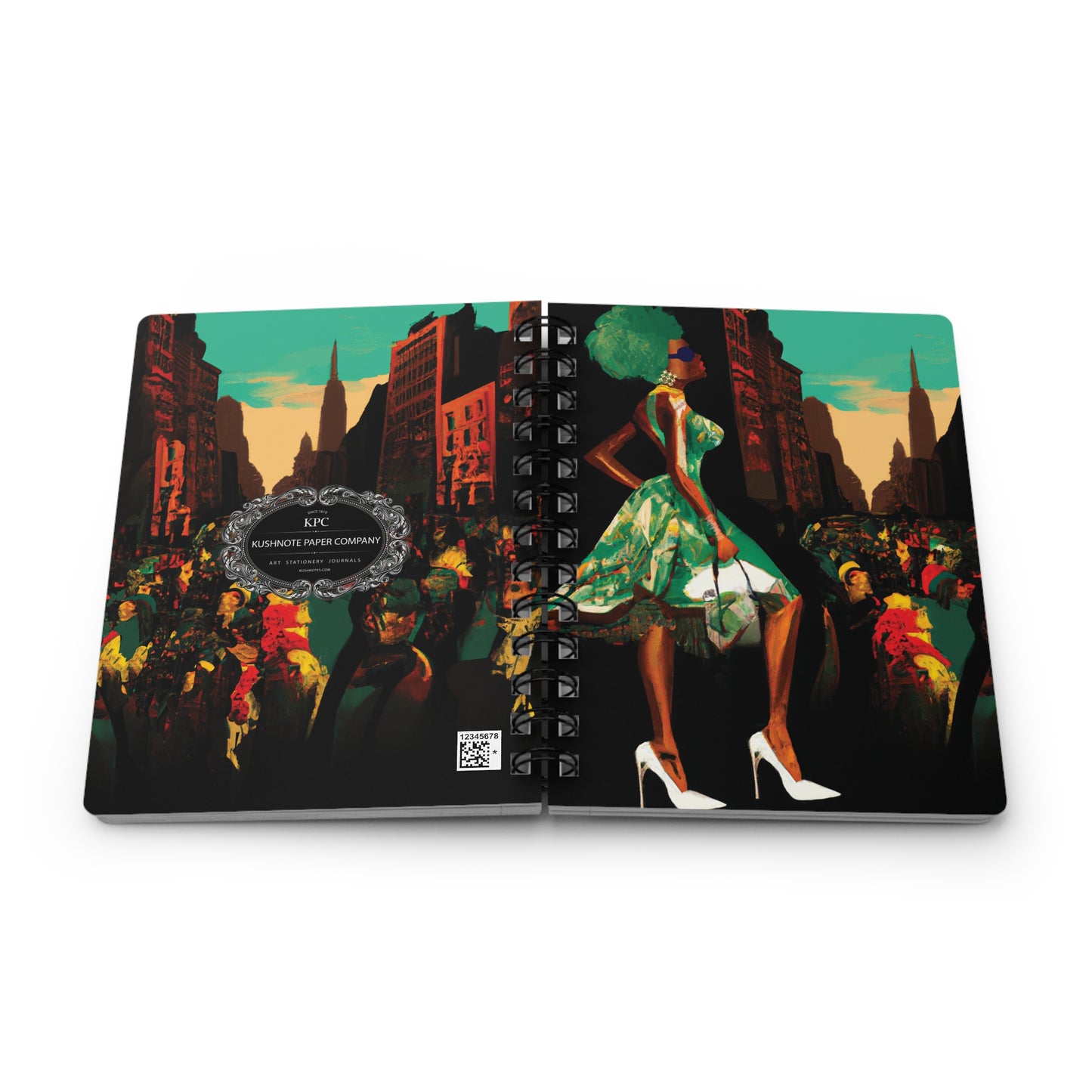 Cold Floss Spiral Bound Notebooks and Journals with 2023-2024 Year-at-a-Glance Calendar