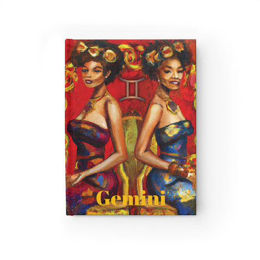Two of Us Gemini Hardcover Journal - Ruled Line