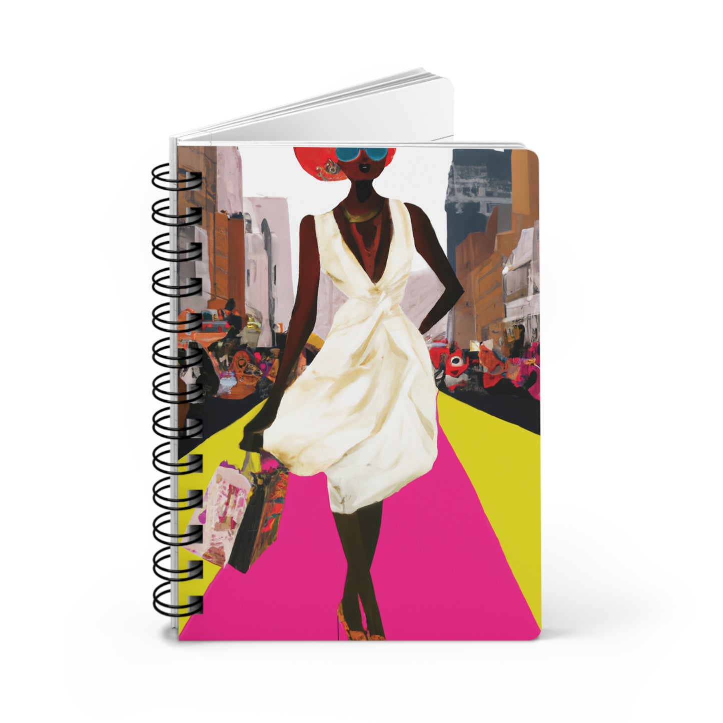 Flossy Couture Spiral Bound Notebooks and Journals with 2023-2024 Year-at-a-Glance Calendar