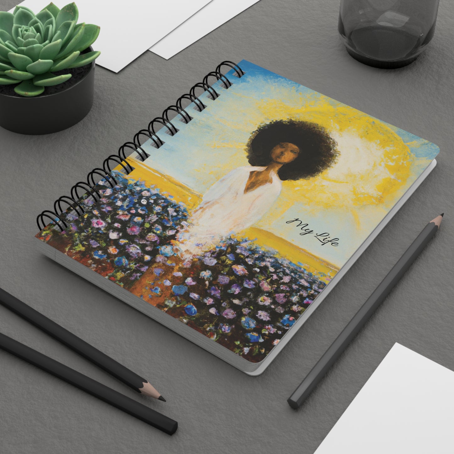 My Life Spiral Bound Notebooks and Journals with 2023-2024 Year-at-a-Glance Calendar