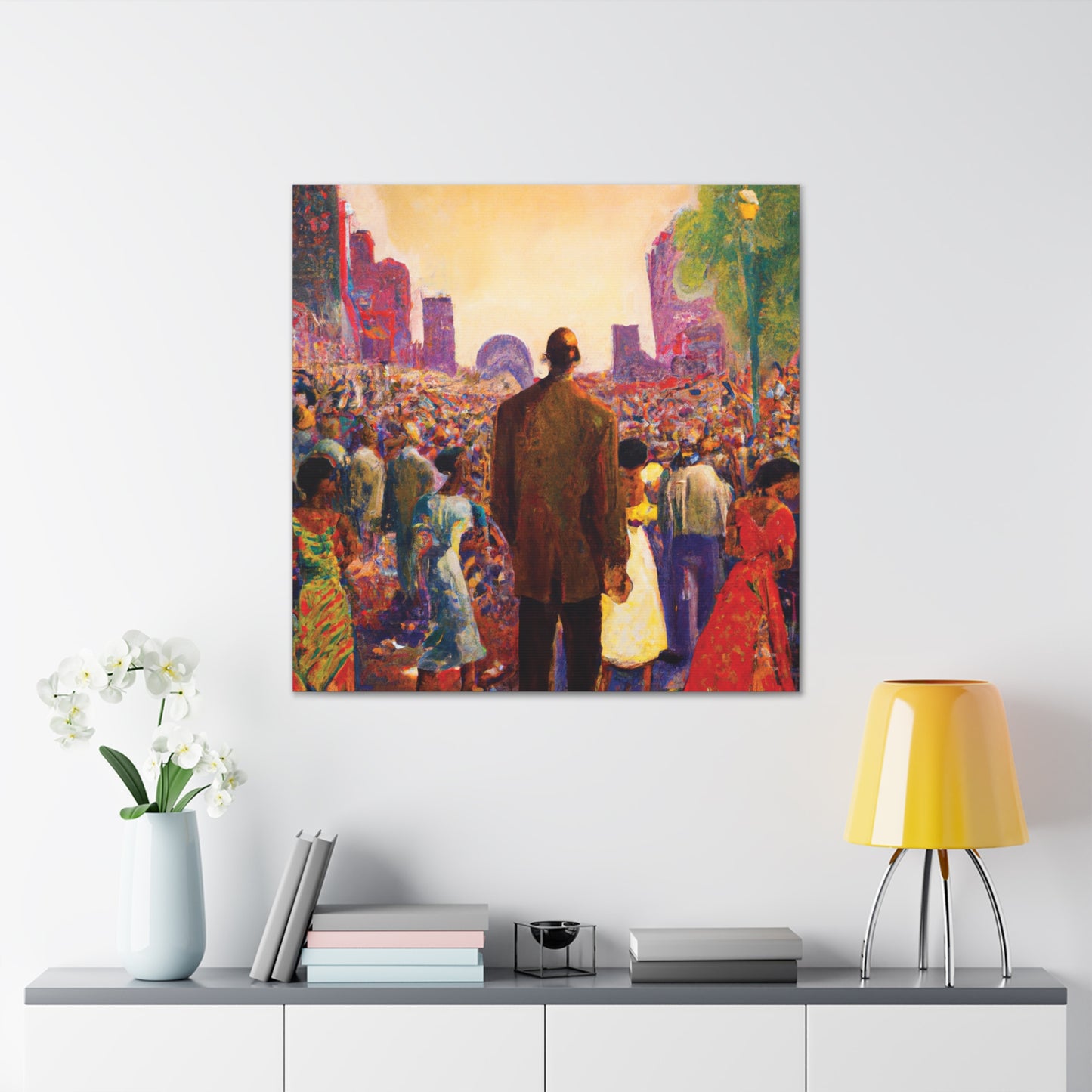 Amongst The People Canvas Gallery Wraps