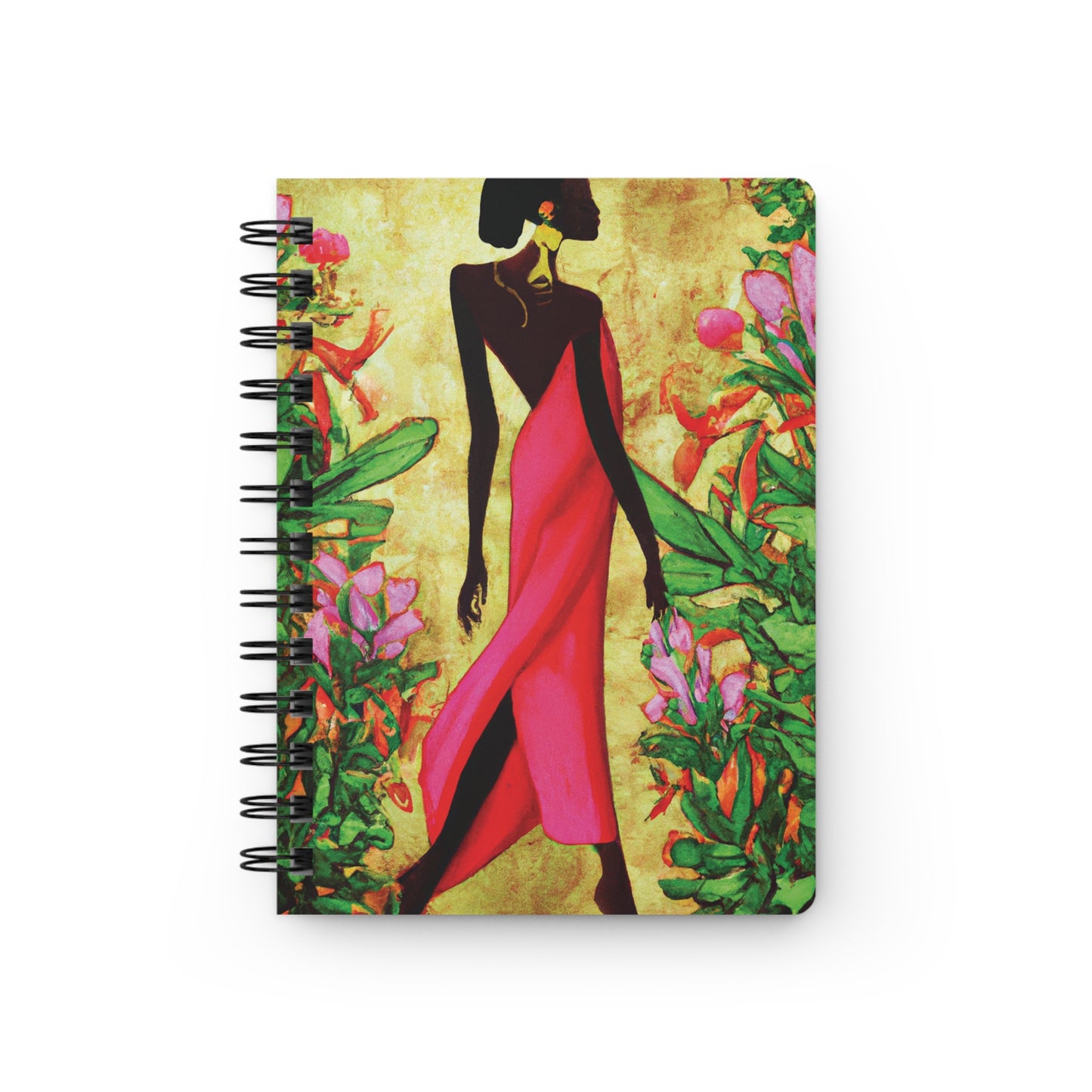 Enchanted Gardens Spiral Bound Notebooks and Journals with 2023-2024 Year-at-a-Glance Calendar