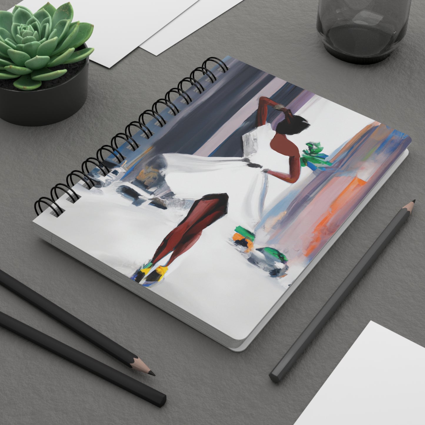 Platinum Spiral Bound Notebooks and Journals with 2023-2024 Year-at-a-Glance Calendar