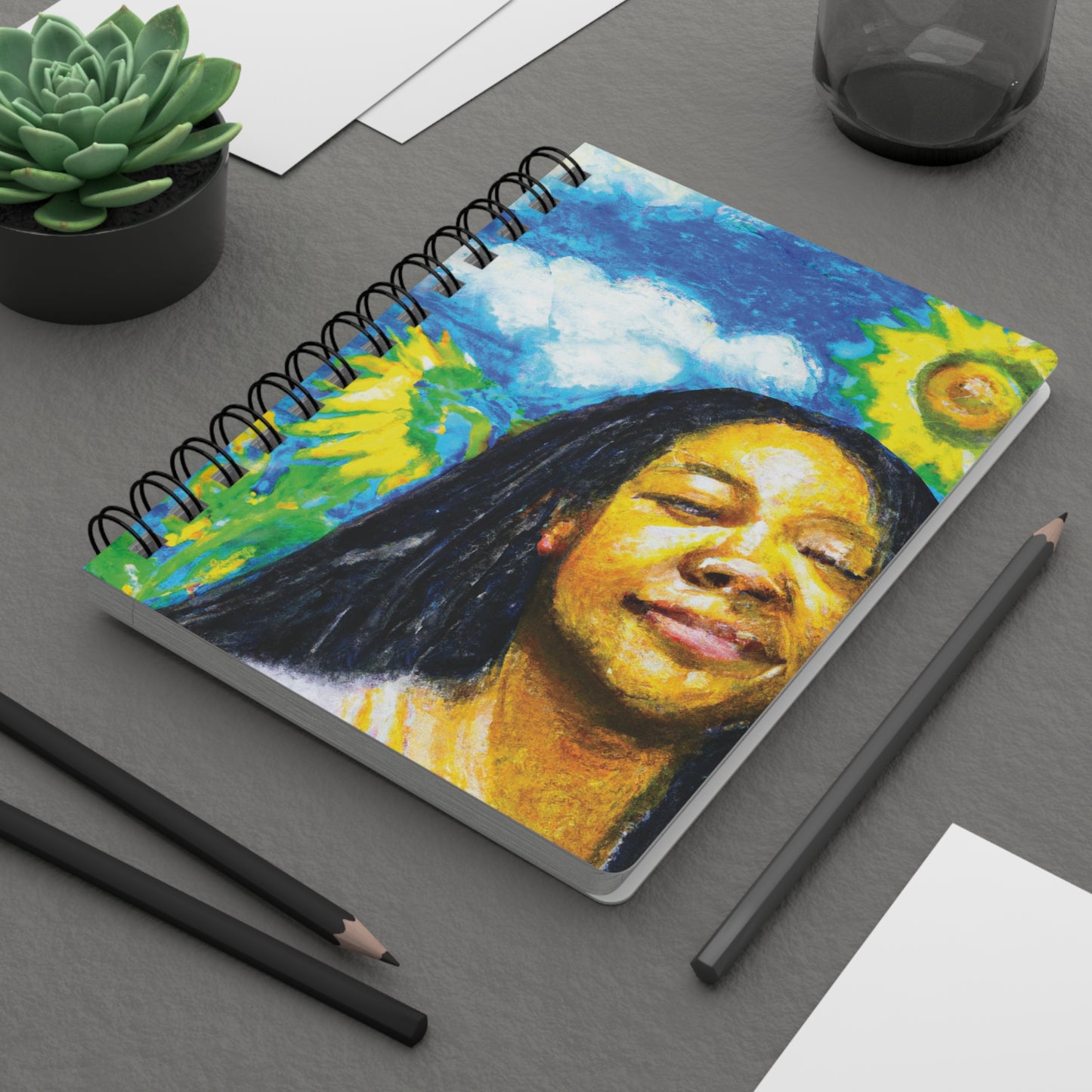 Comfortable in My Skin Spiral Bound Notebooks and Journals with 2023-2024 Year-at-a-Glance Calendar