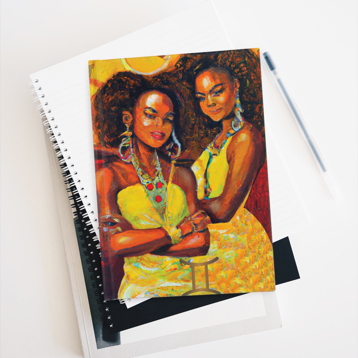 Duality Gemini Hardcover Journal - Ruled Line