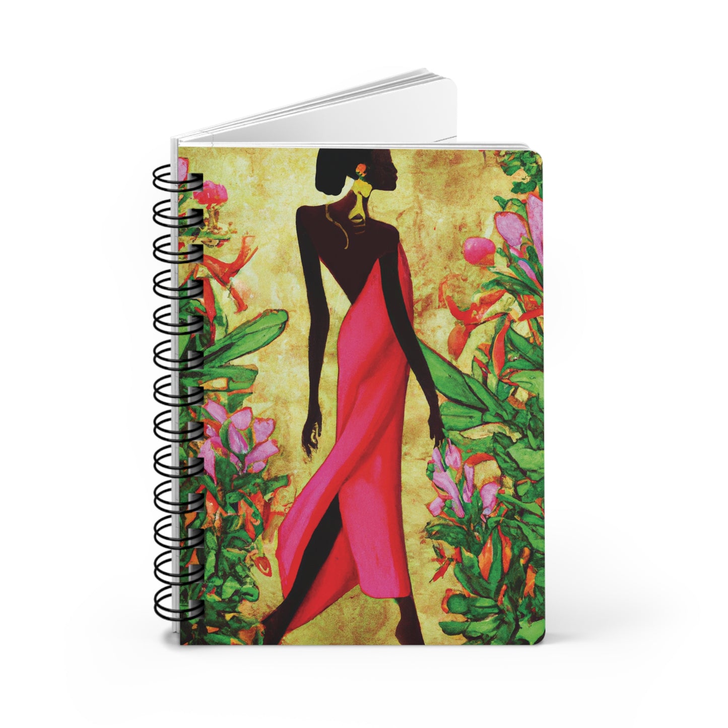 Enchanted Gardens Spiral Bound Notebooks and Journals with 2023-2024 Year-at-a-Glance Calendar