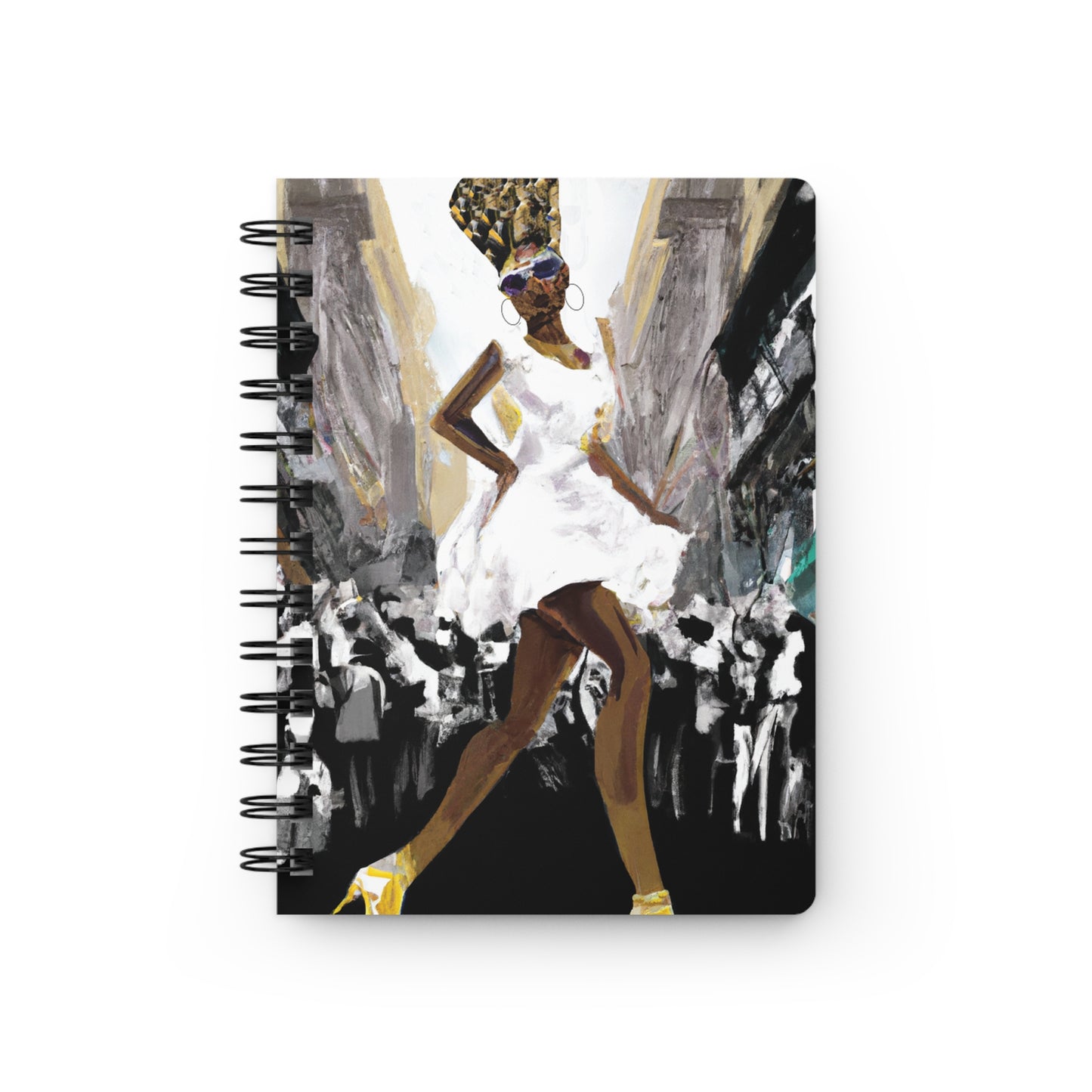 Flossy Nia Spiral Bound Notebooks and Journals with 2023-2024 Year-at-a-Glance Calendar