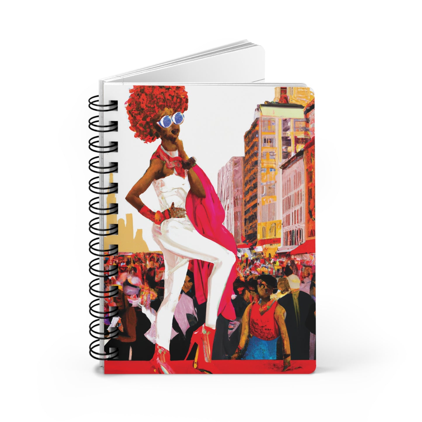 Flossy Pepper Spiral Bound Notebooks and Journals with 2023-2024 Year-at-a-Glance Calendar