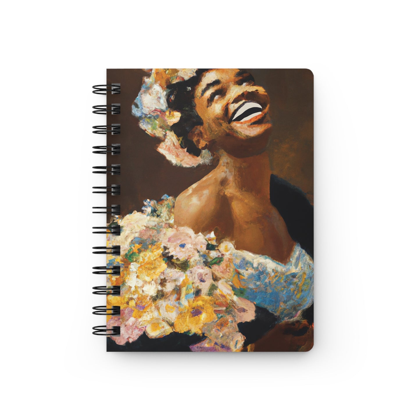 Lovely Flower Spiral Bound Notebooks and Journals with 2023-2024 Year-at-a-Glance Calendar