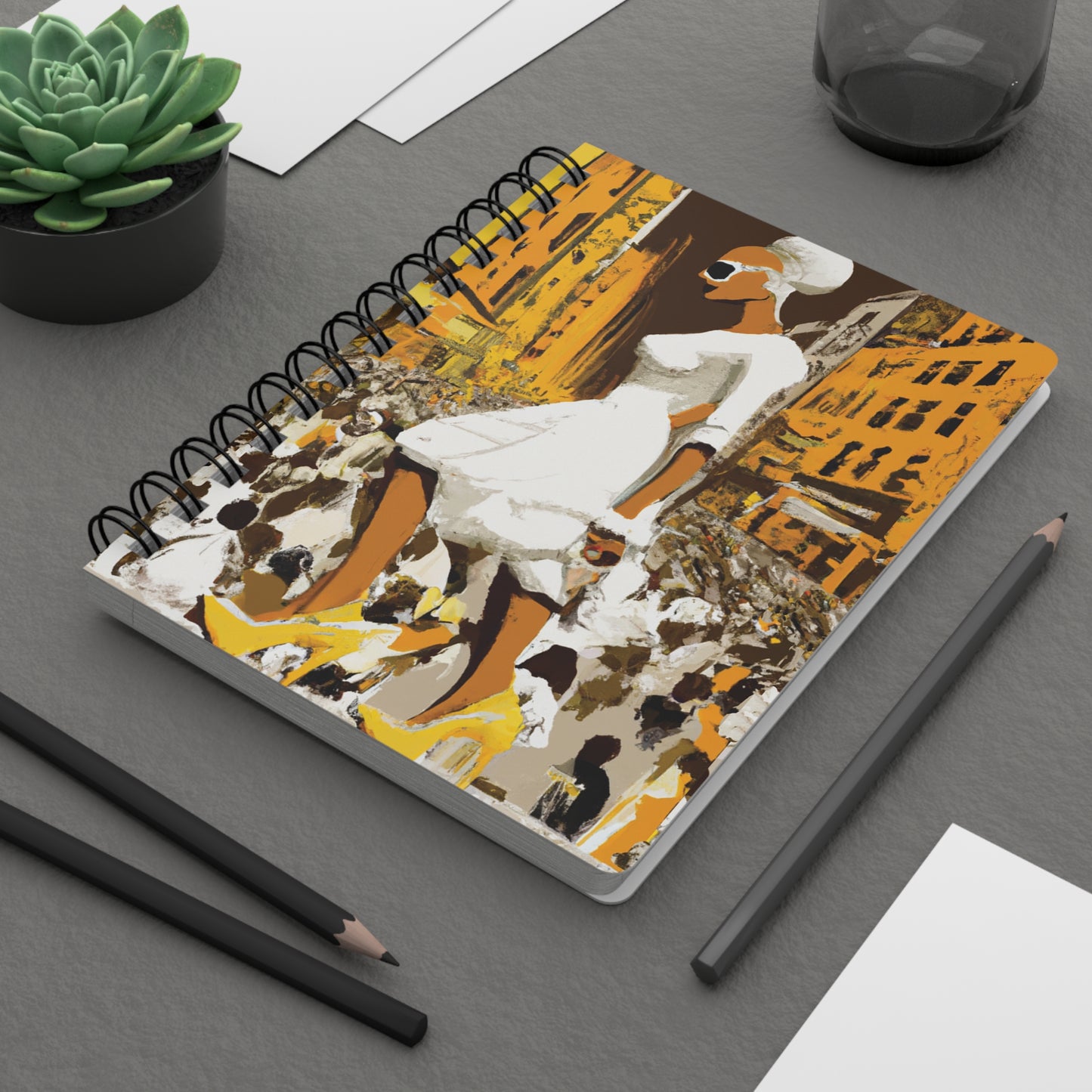 Official Spiral Bound Notebooks and Journals with 2023-2024 Year-at-a-Glance Calendar