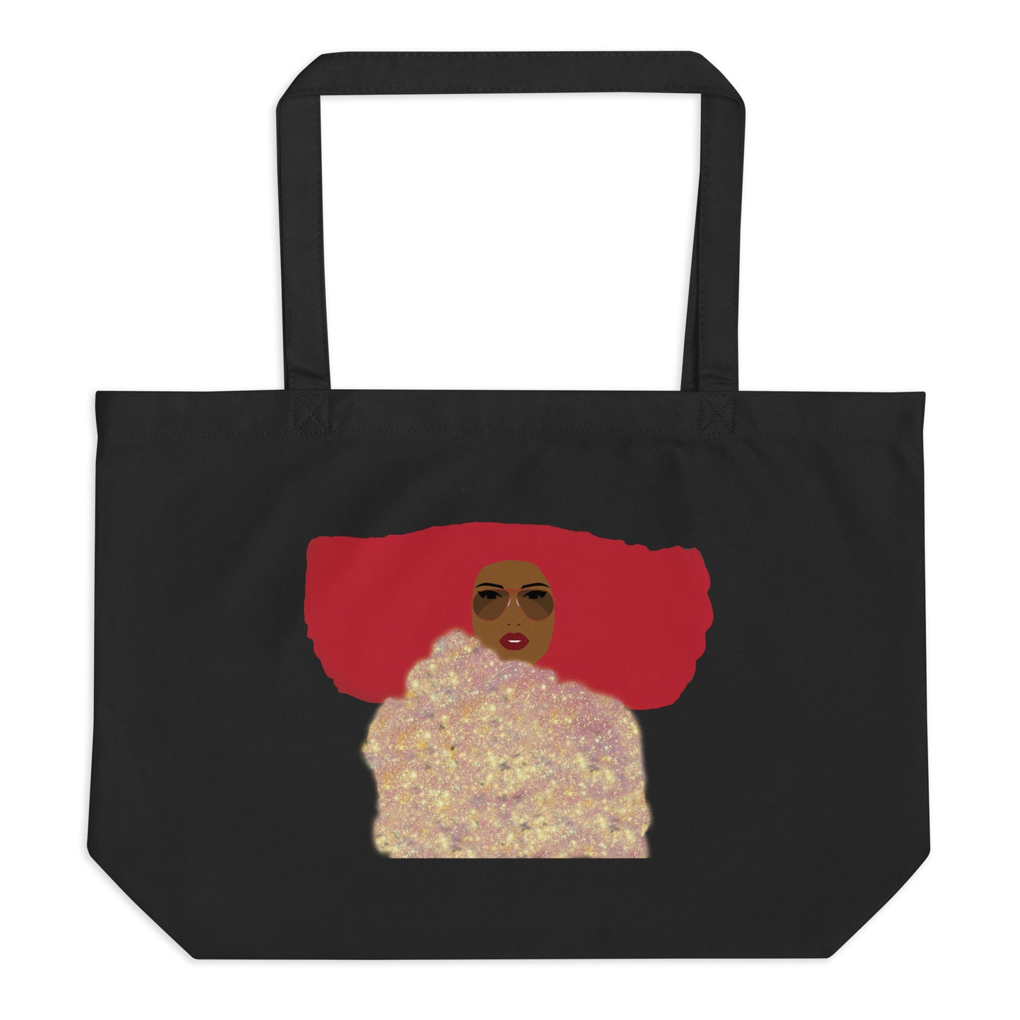 Sparkle Cosmic Girl Organic Art Tote