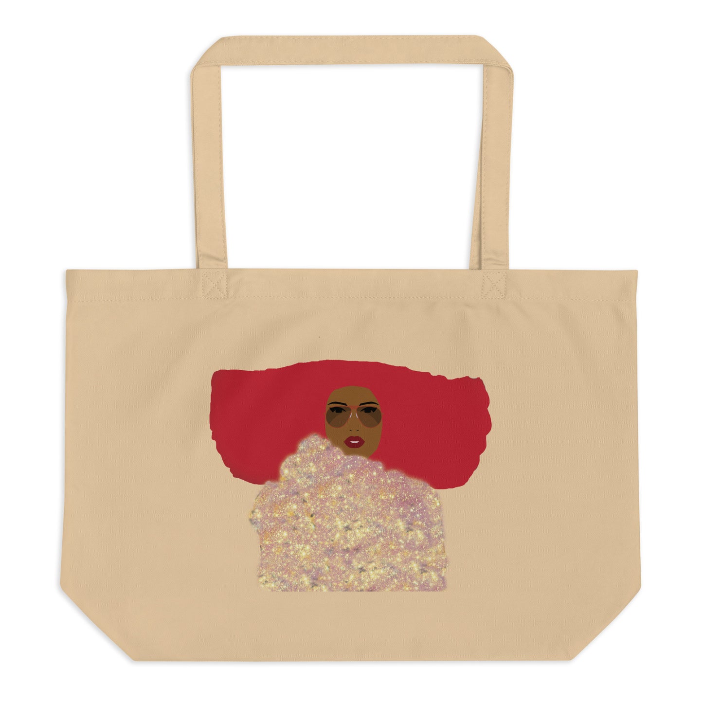 Sparkle Cosmic Girl Organic Art Tote