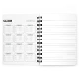 Flossy Kellie Spiral Bound Notebooks and Journals with 2023-2024 Year-at-a-Glance Calendar