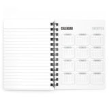 Cold Floss Spiral Bound Notebooks and Journals with 2023-2024 Year-at-a-Glance Calendar