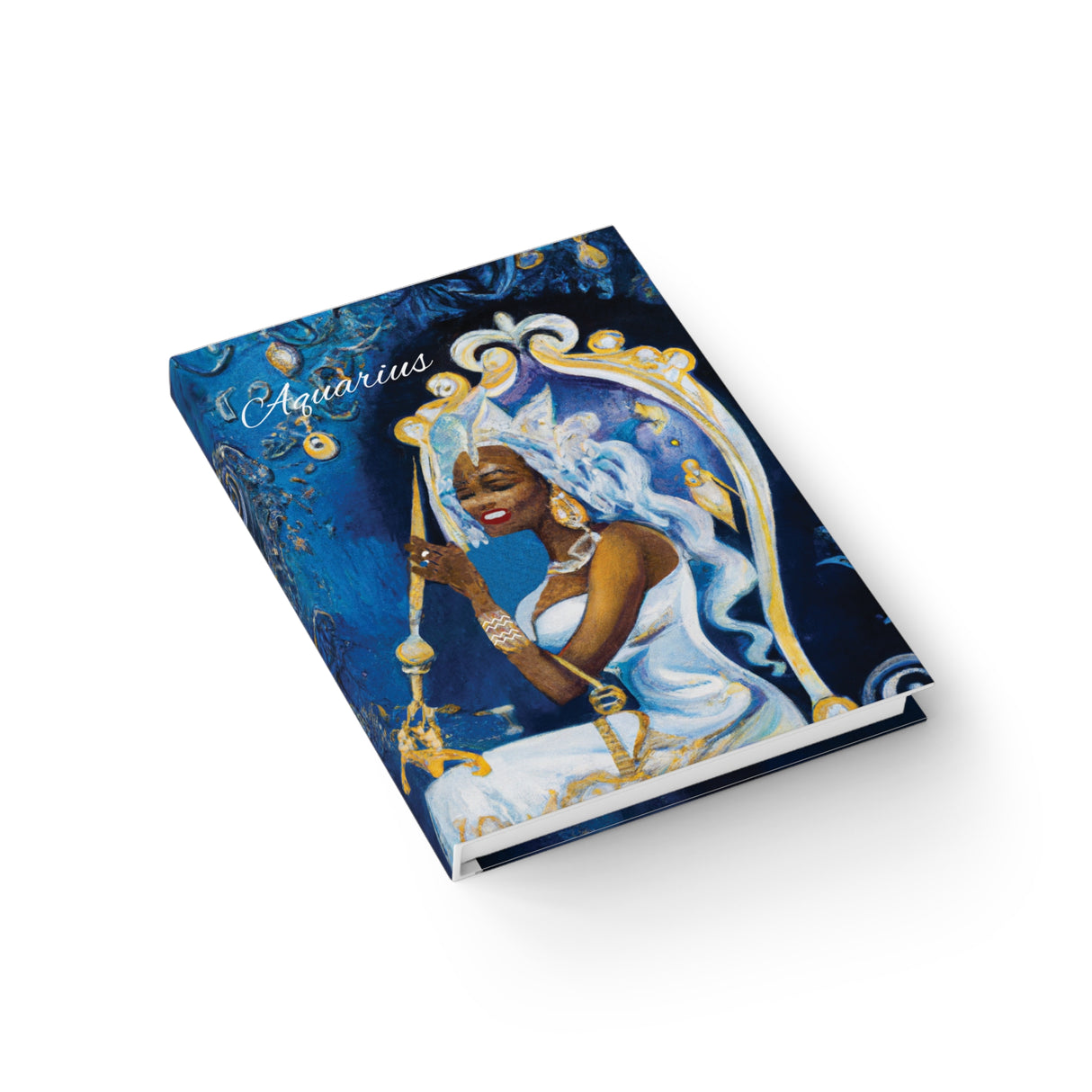 The Throne of Aquarius Hardcover Journal - Ruled Line