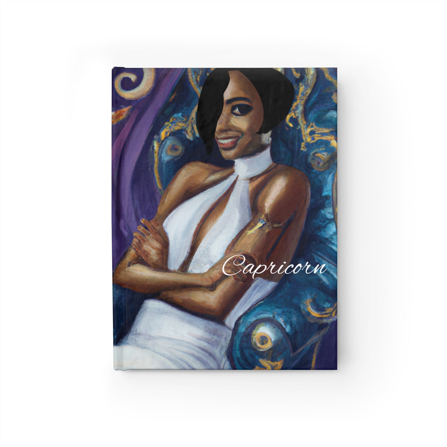 Ms. Independent Capricorn Hardcover Journal - Ruled Line