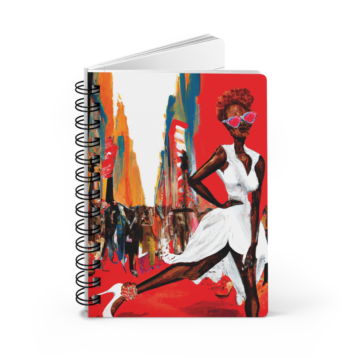 Flossy Karole Spiral Bound Notebooks and Journals with 2023-2024 Year-at-a-Glance Calendar