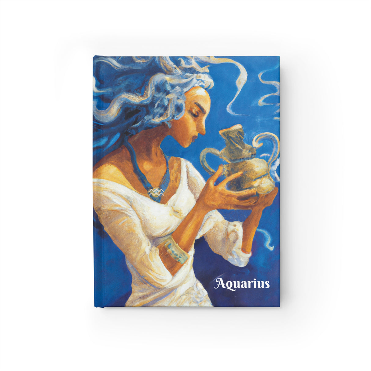 Aquarius in the Air Hardcover Journal - Ruled Line