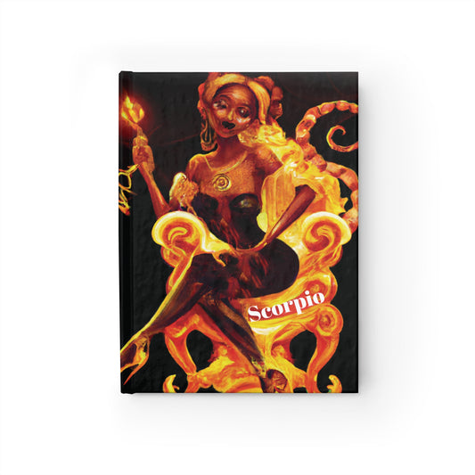 Fire Fly Scorpio Hardcover Journal - Ruled Line