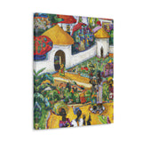 Ashanti Village Panel 1 Canvas Gallery Wraps