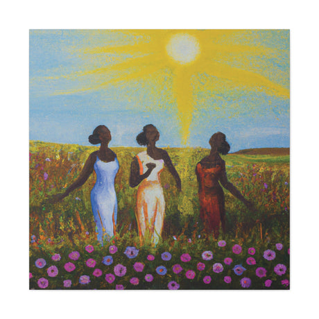 "Beauties in Flower Fields" Canvas Gallery Wraps