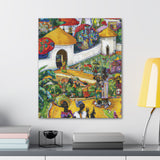 Ashanti Village Panel 1 Canvas Gallery Wraps