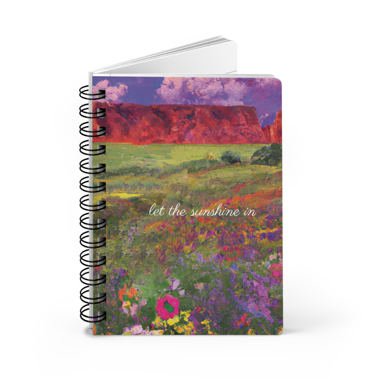 Let The Sunshine In Spiral Bound Journal & Notebooks with 2023 -2024 Year-at-a-glance calendar