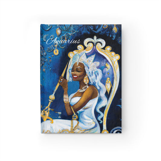 The Throne of Aquarius Hardcover Journal - Ruled Line