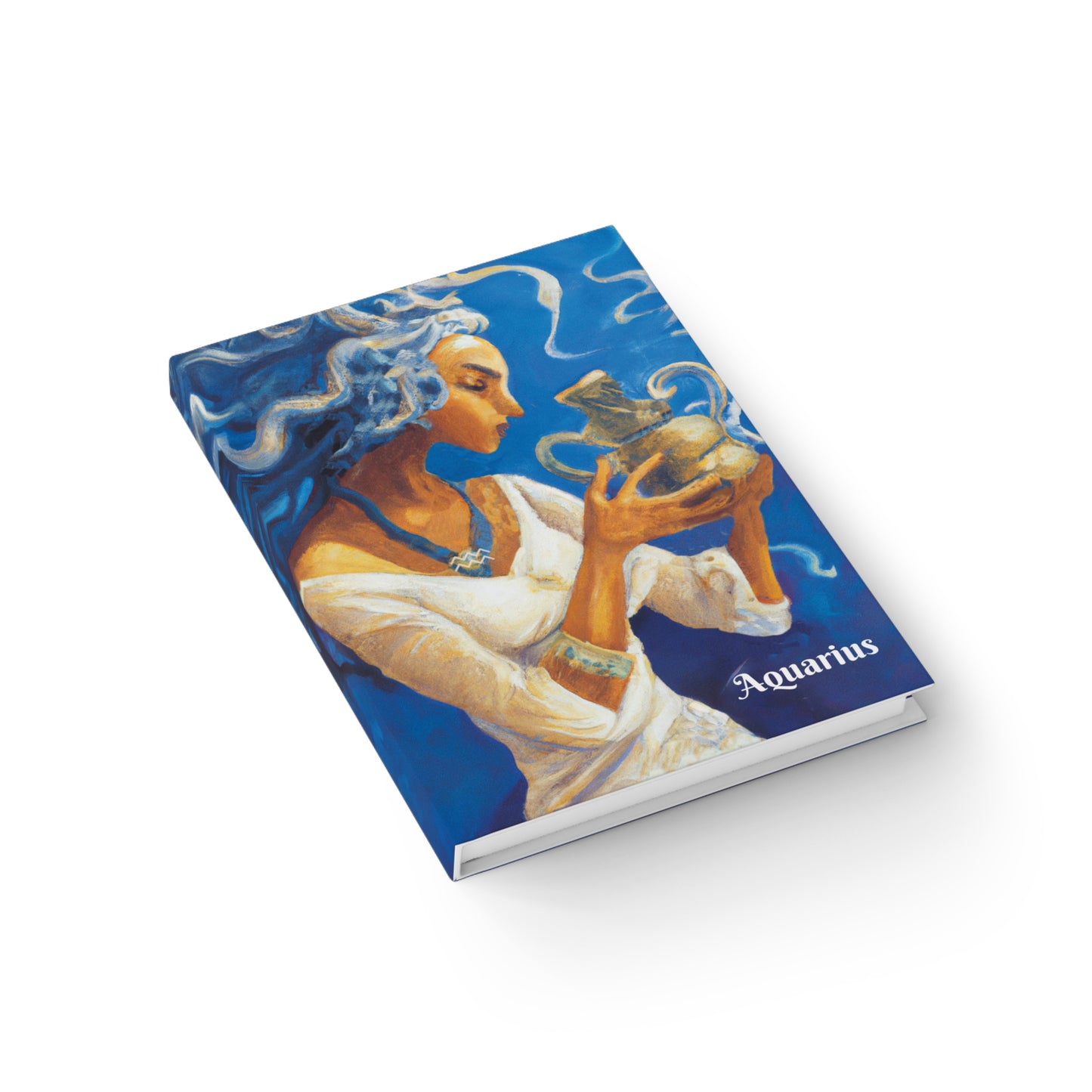 Aquarius in the Air Hardcover Journal - Ruled Line