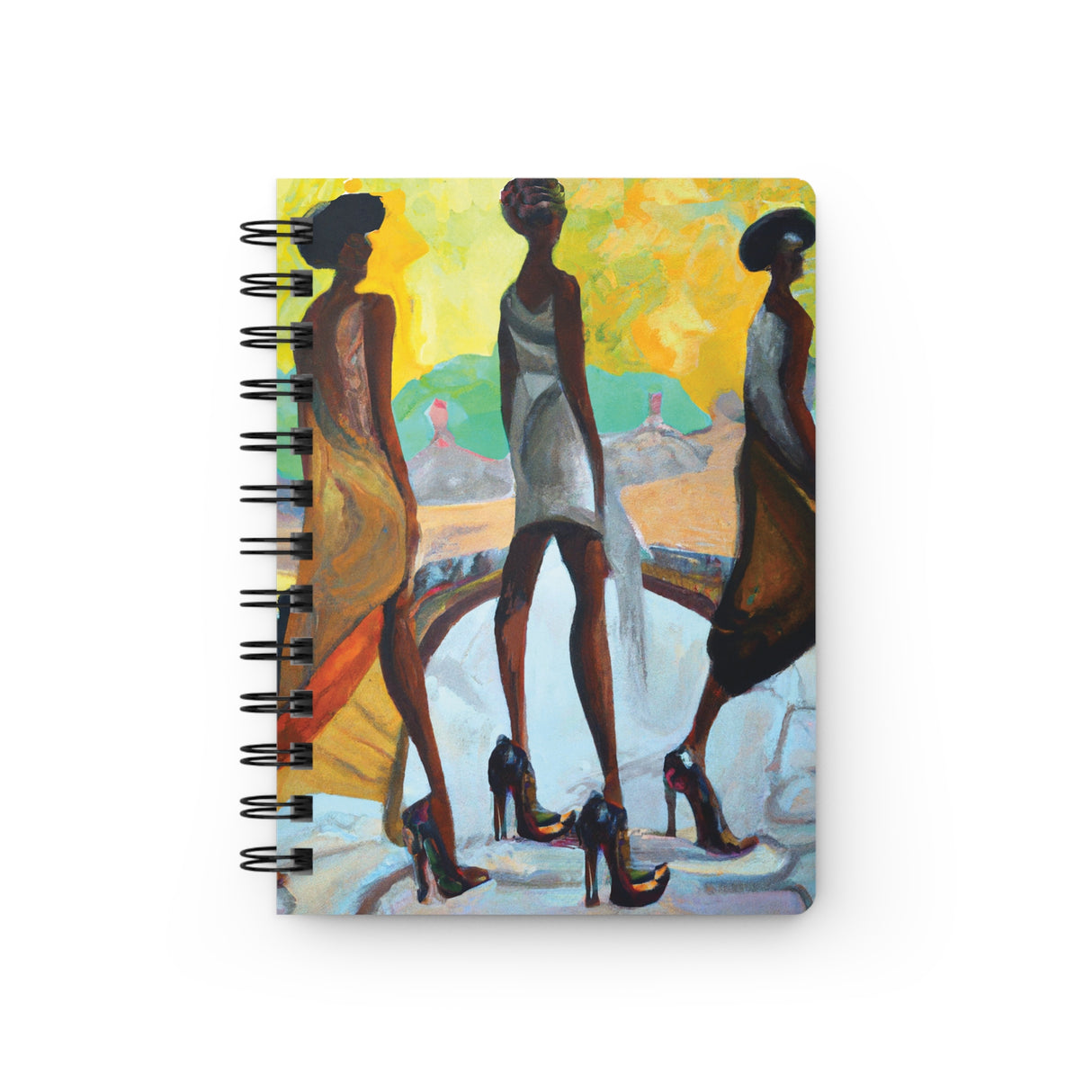 Silk Spiral Bound Notebooks and Journals with 2023-2024 Year-at-a-Glance Calendar