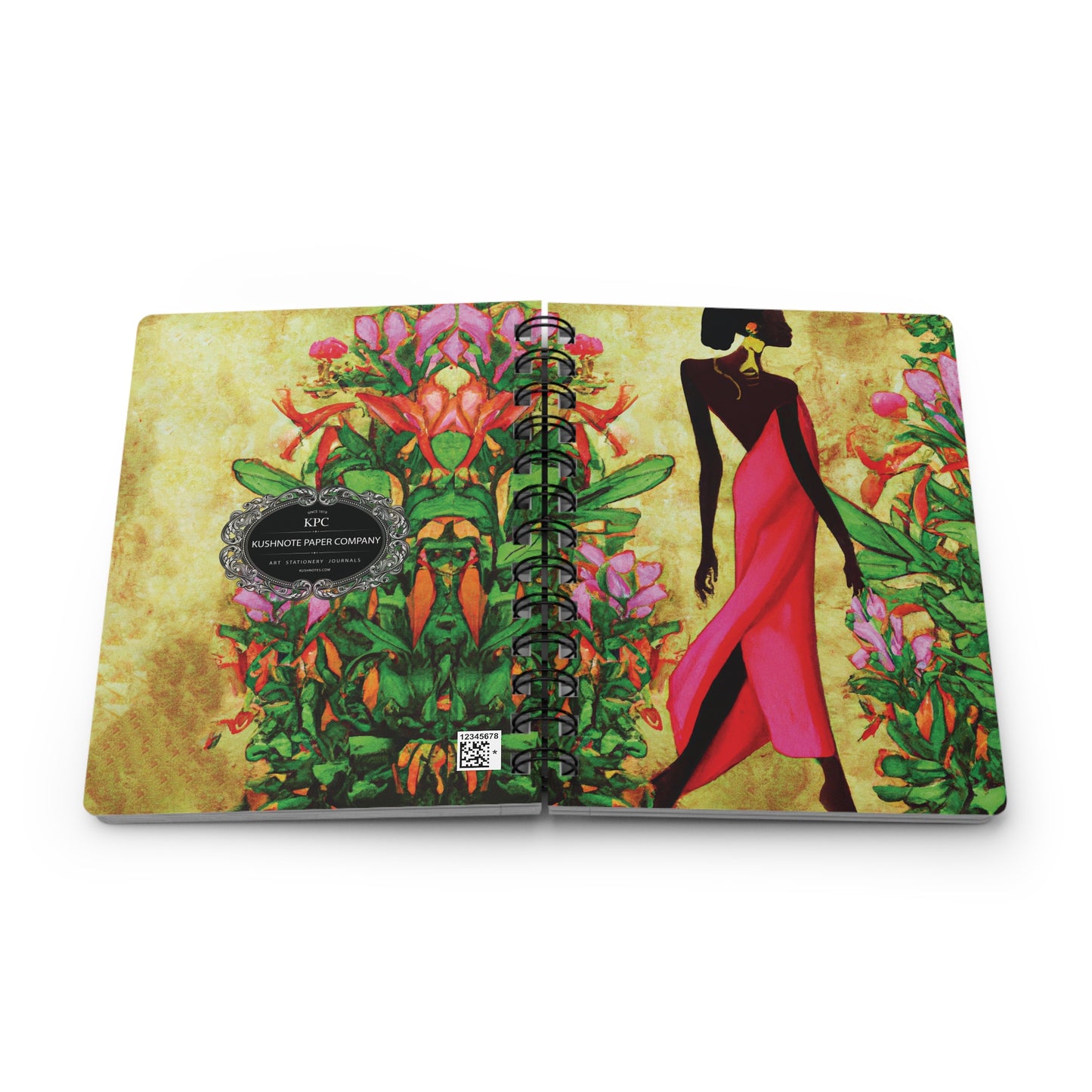 Enchanted Gardens Spiral Bound Notebooks and Journals with 2023-2024 Year-at-a-Glance Calendar