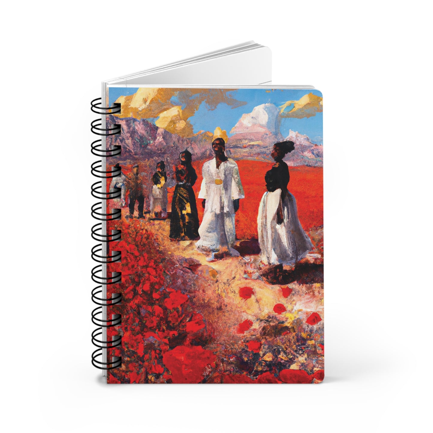 Red Air Spiral Bound Notebooks and Journals with 2023-2024 Year-at-a-Glance Calendar