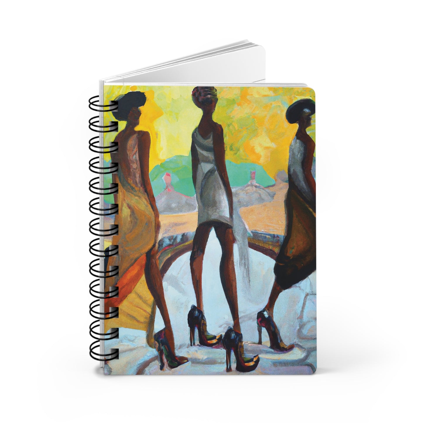 Silk Spiral Bound Notebooks and Journals with 2023-2024 Year-at-a-Glance Calendar