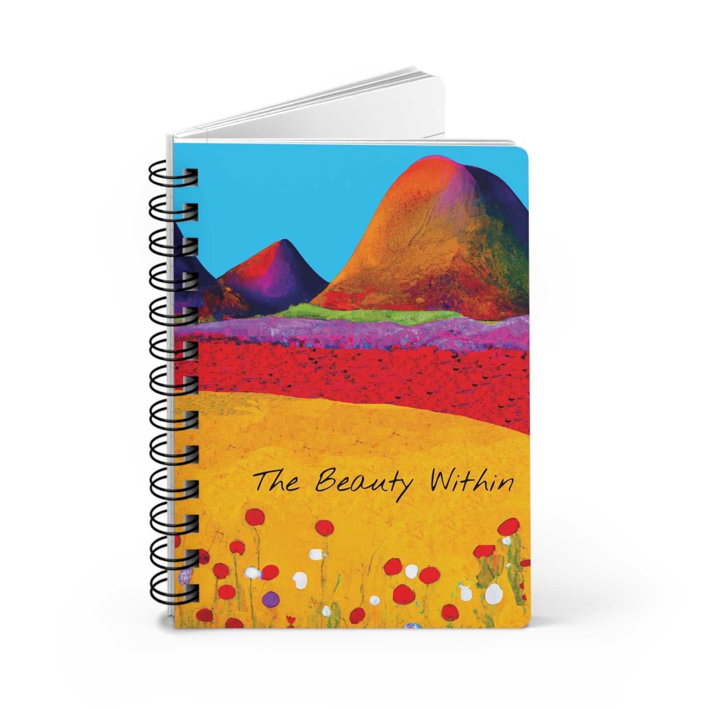 The Beauty Within Spiral Bound Notebooks and Journals with 2023-2024 Year-at-a-Glance Calendar