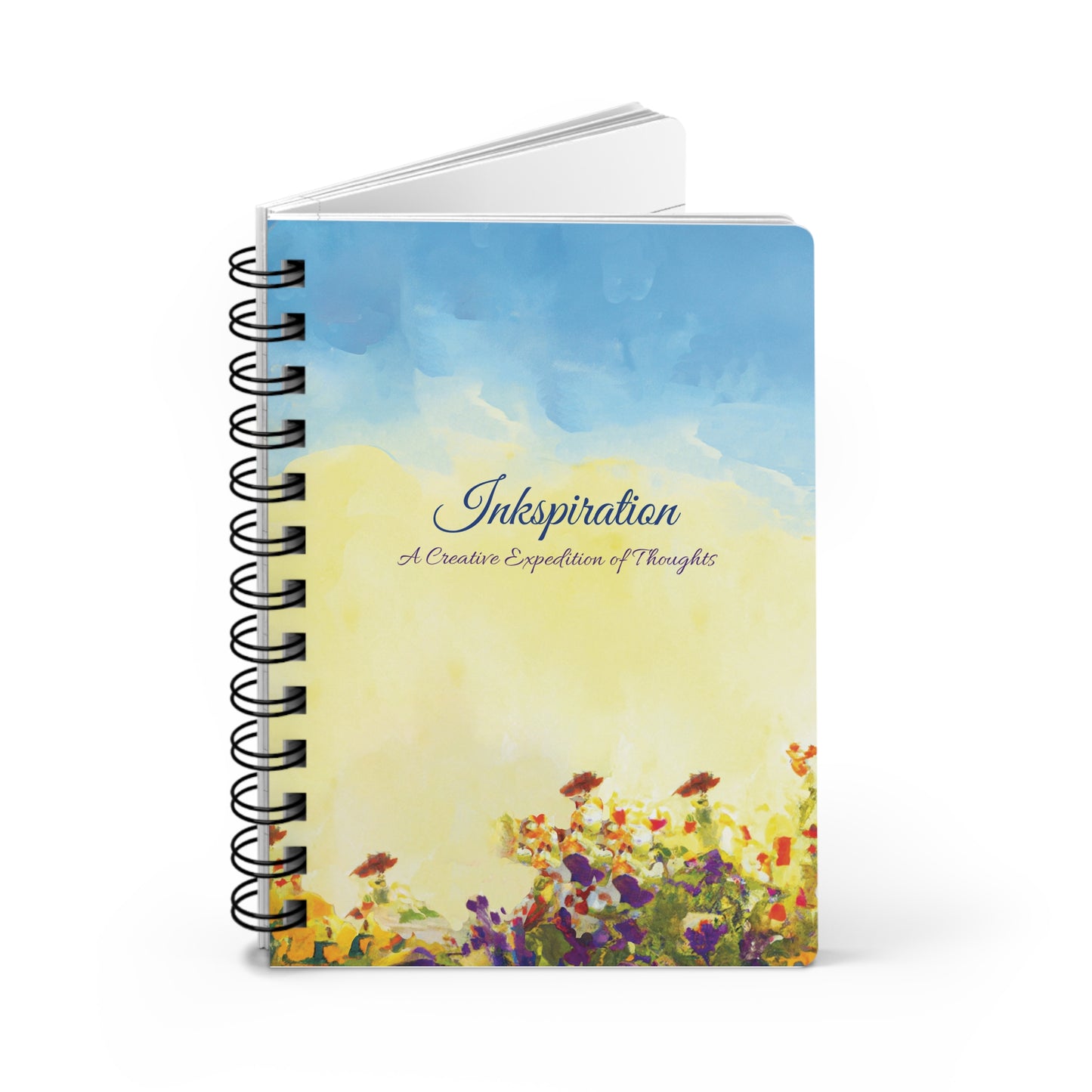 Inkspiration: A Creative Expedition of Thoughts" Spiral Bound Journal & Notebooks with 2023 -2024 Year-at-a-glance calendar
